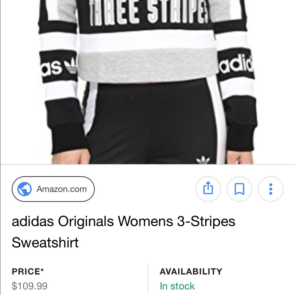 ADIDAS three stripes sweater